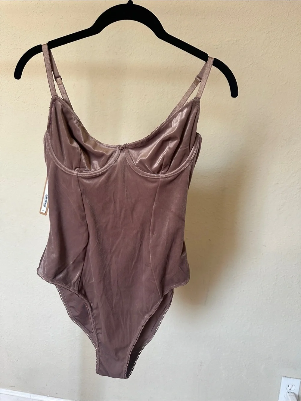 SKIMS Velvet Swim Umber One Piece Swimsuit Size M